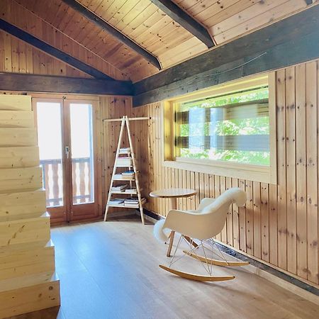 Eco Lodge With Jacuzzi And View In The Swiss Alps Grône Kültér fotó